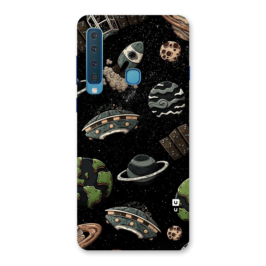 Cosmos Night Sky Anime Pattern Back Case for Galaxy A9 (2018)