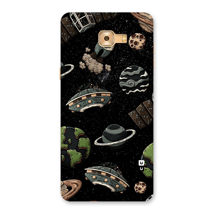Cosmos Night Sky Anime Pattern Back Case for Galaxy C9 Pro