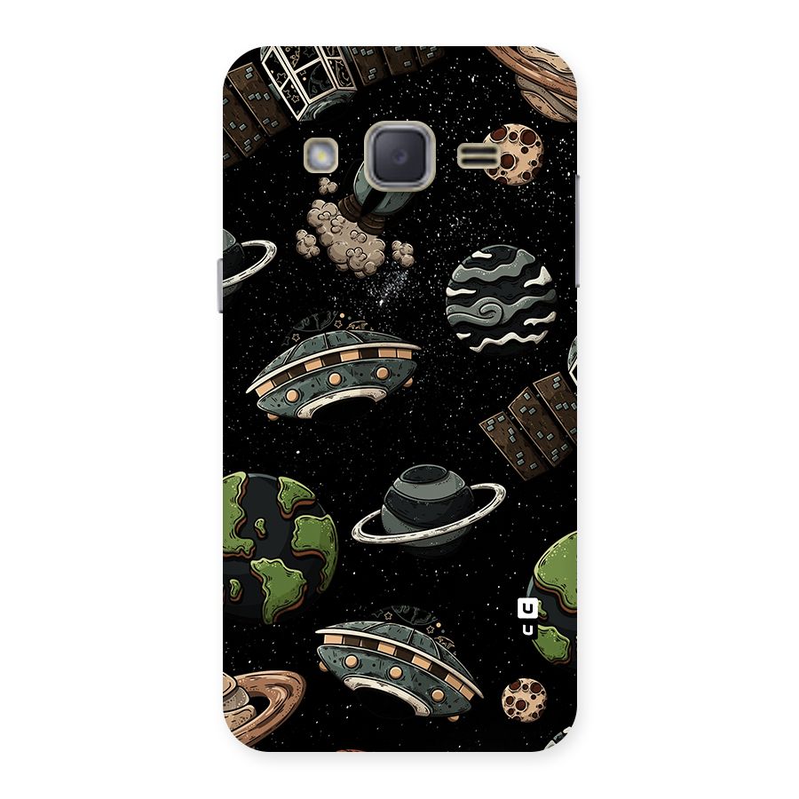 Cosmos Night Sky Anime Pattern Back Case for Galaxy J2