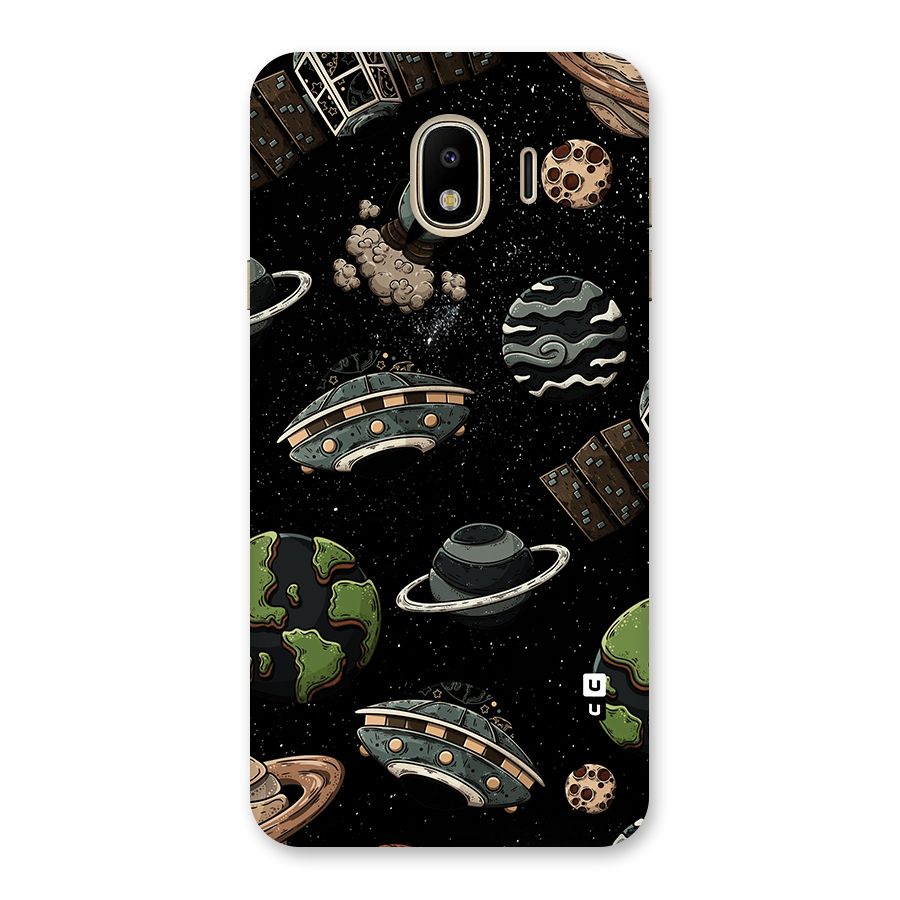 Cosmos Night Sky Anime Pattern Back Case for Galaxy J4