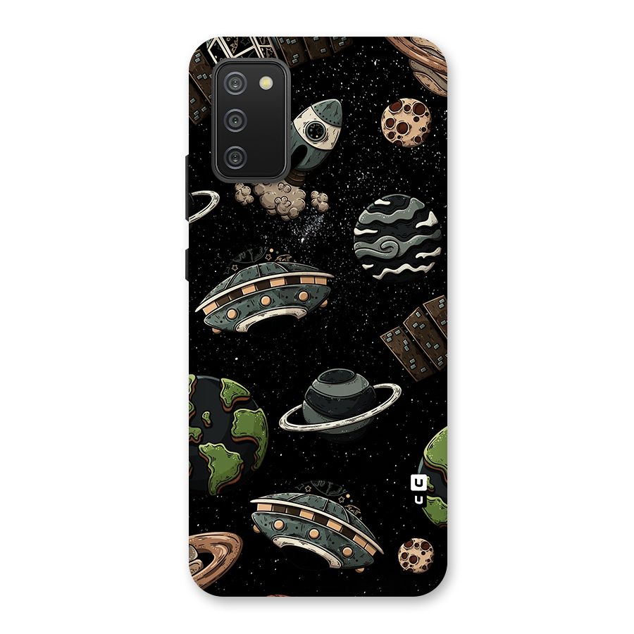 Cosmos Night Sky Anime Pattern Back Case for Galaxy M02s