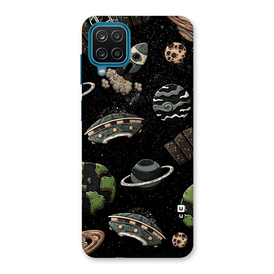 Cosmos Night Sky Anime Pattern Back Case for Galaxy M12