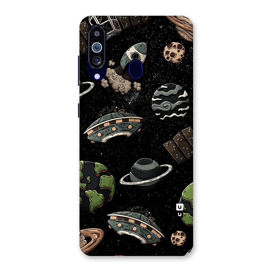 Cosmos Night Sky Anime Pattern Back Case for Galaxy M40