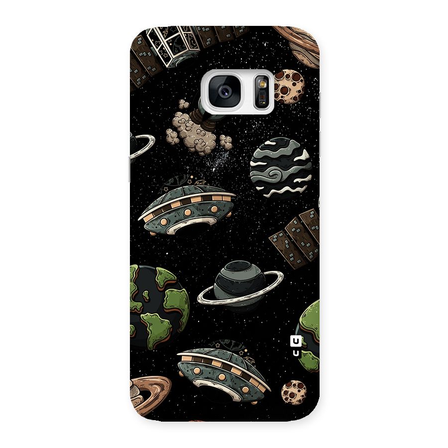 Cosmos Night Sky Anime Pattern Back Case for Galaxy S7 Edge