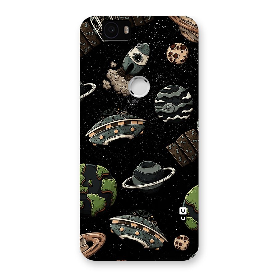 Cosmos Night Sky Anime Pattern Back Case for Google Nexus-6P