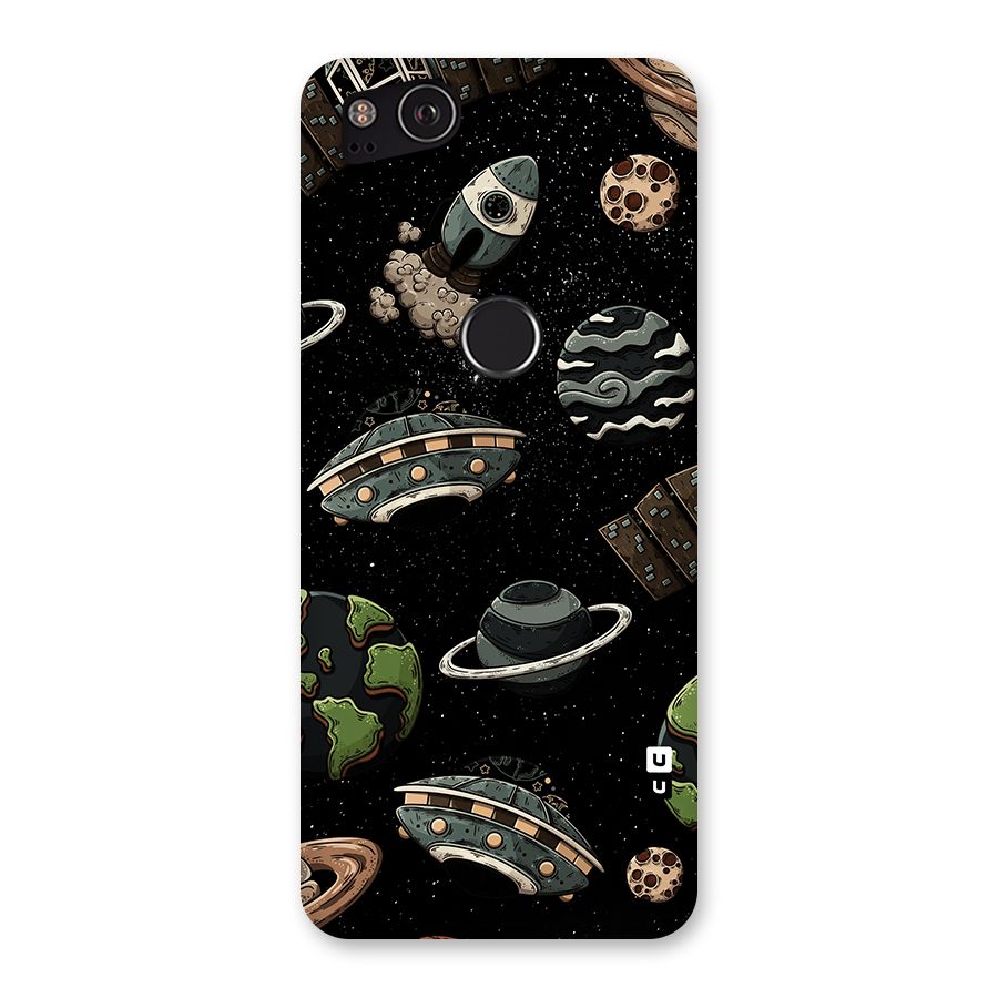 Cosmos Night Sky Anime Pattern Back Case for Google Pixel 2