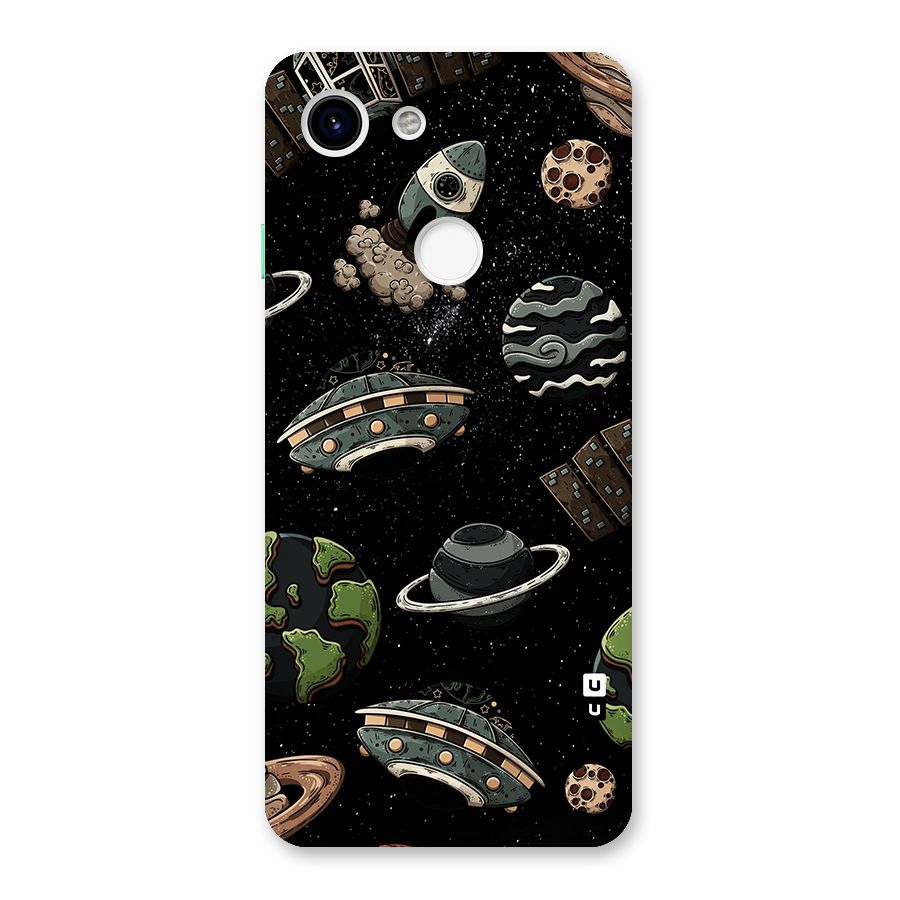 Cosmos Night Sky Anime Pattern Back Case for Google Pixel 3