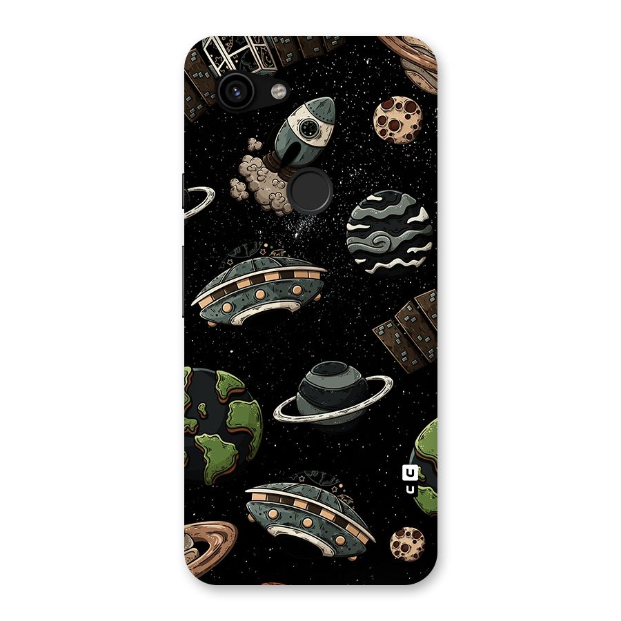 Cosmos Night Sky Anime Pattern Back Case for Google Pixel 3a