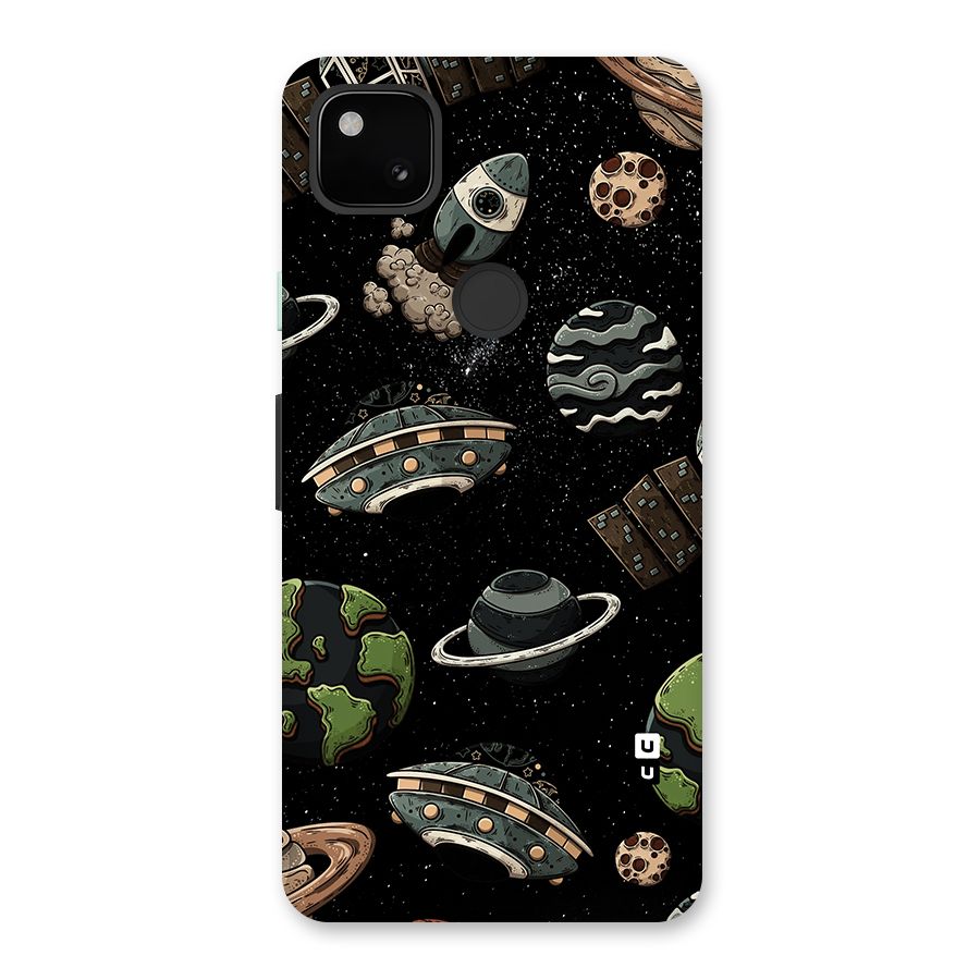 Cosmos Night Sky Anime Pattern Glass Back Case for Google Pixel 4a