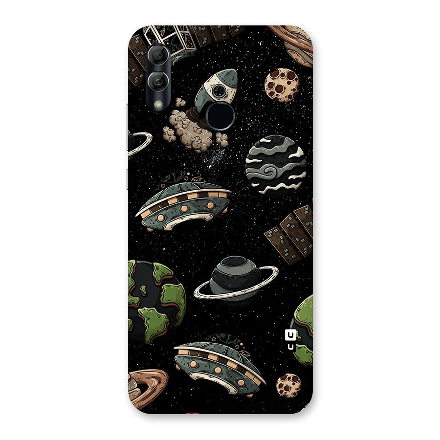 Cosmos Night Sky Anime Pattern Back Case for Honor 10 Lite