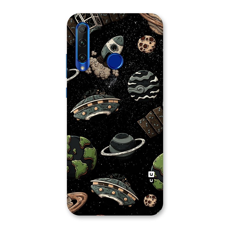 Cosmos Night Sky Anime Pattern Back Case for Honor 20i
