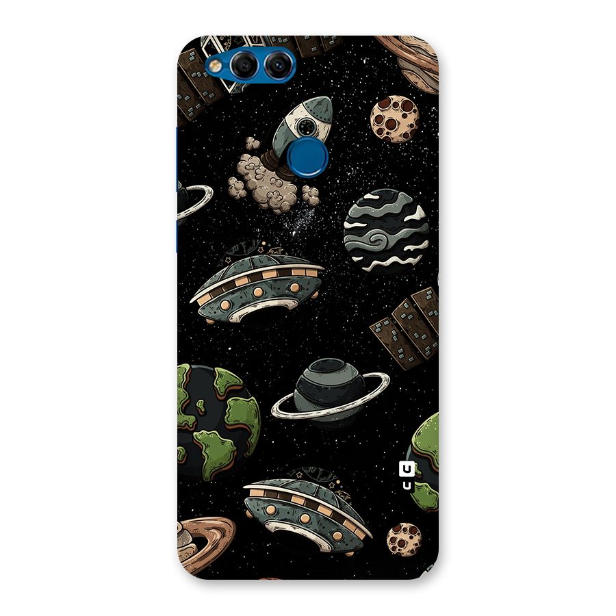 Cosmos Night Sky Anime Pattern Back Case for Honor 7X