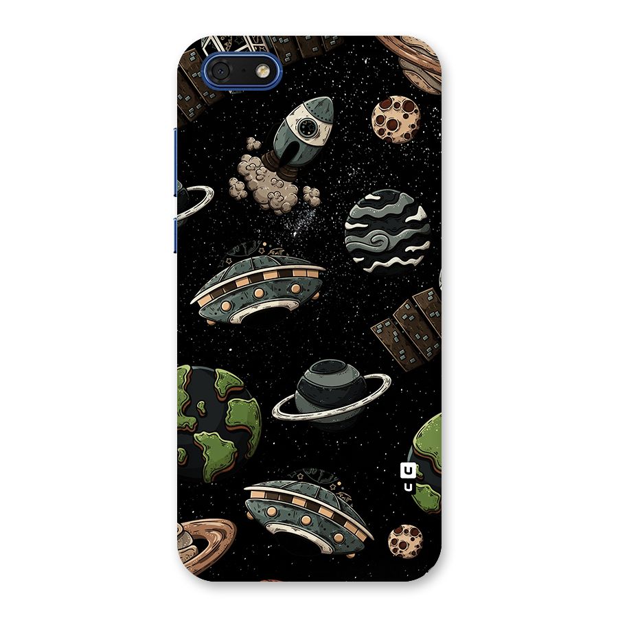 Cosmos Night Sky Anime Pattern Back Case for Honor 7s