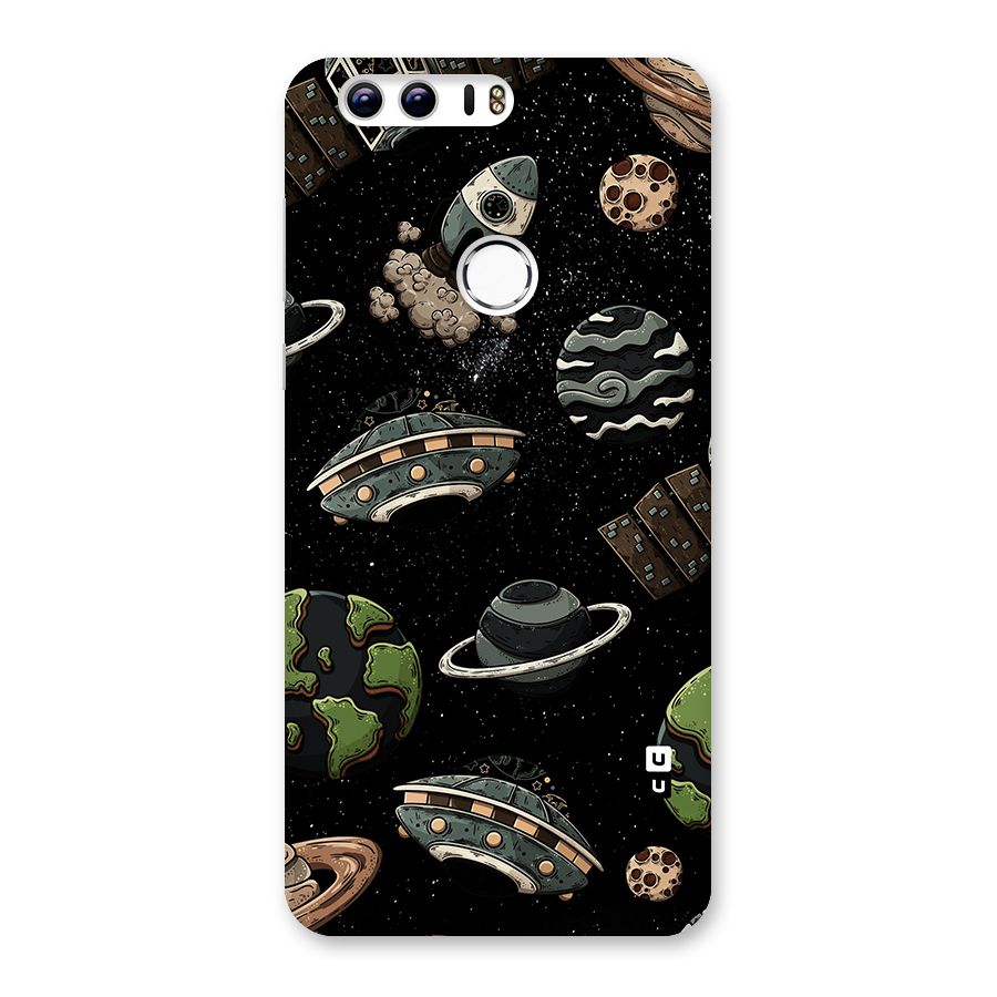 Cosmos Night Sky Anime Pattern Back Case for Honor 8