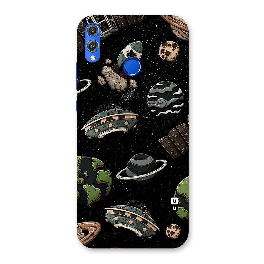Cosmos Night Sky Anime Pattern Back Case for Honor 8X