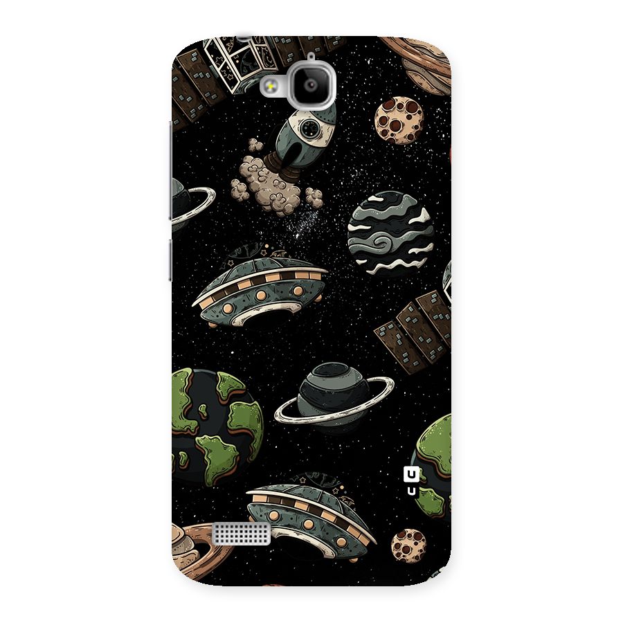 Cosmos Night Sky Anime Pattern Back Case for Honor Holly