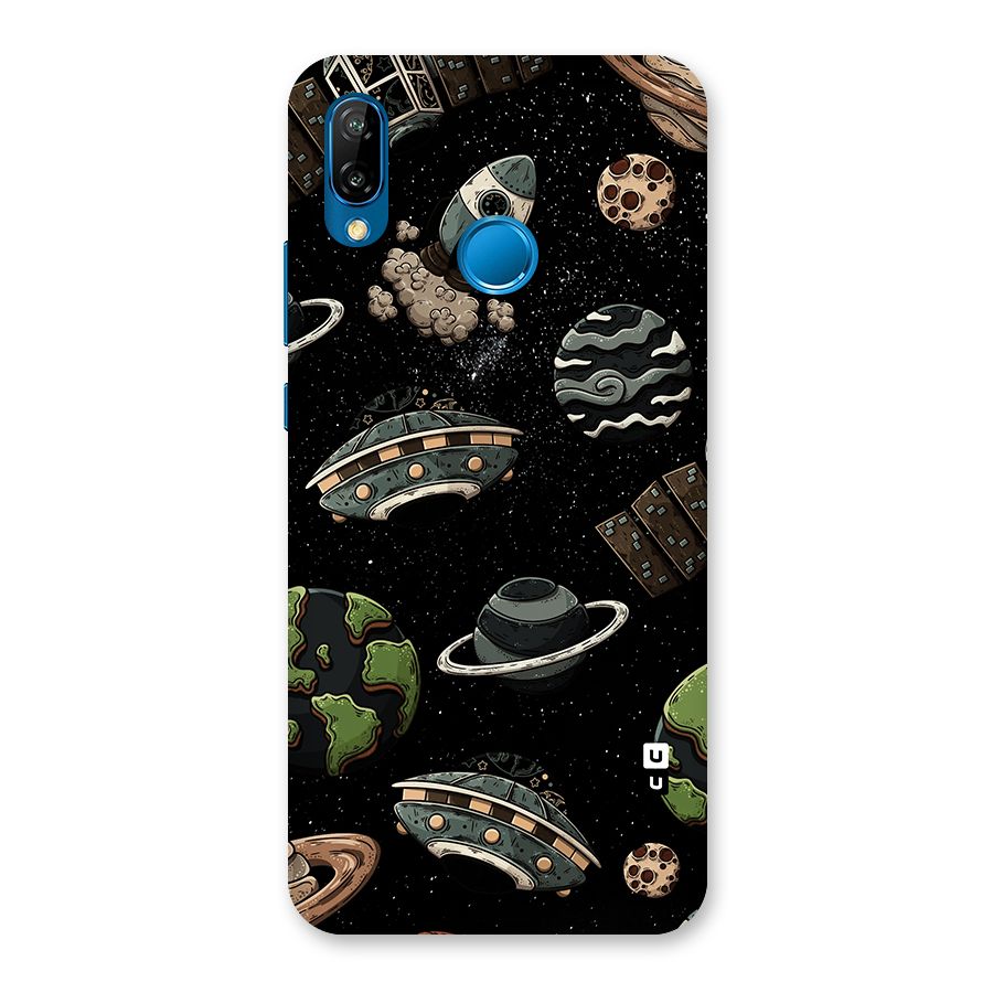 Cosmos Night Sky Anime Pattern Back Case for Huawei P20 Lite