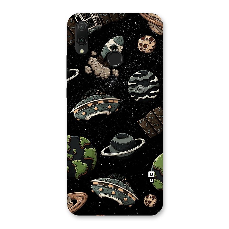 Cosmos Night Sky Anime Pattern Back Case for Huawei Y9 (2019)