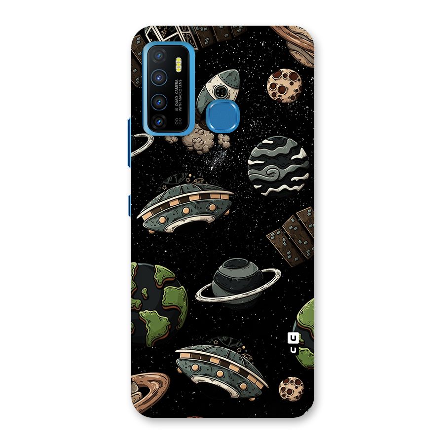 Cosmos Night Sky Anime Pattern Back Case for Infinix Hot 9