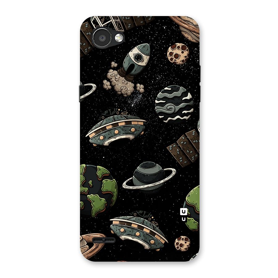 Cosmos Night Sky Anime Pattern Back Case for LG Q6
