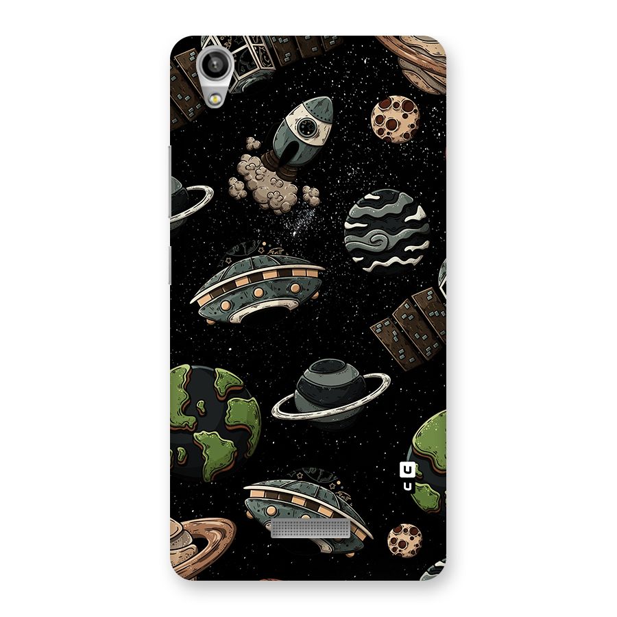 Cosmos Night Sky Anime Pattern Back Case for Lava-Pixel-V1