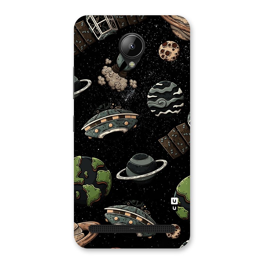 Cosmos Night Sky Anime Pattern Back Case for Lenovo C2