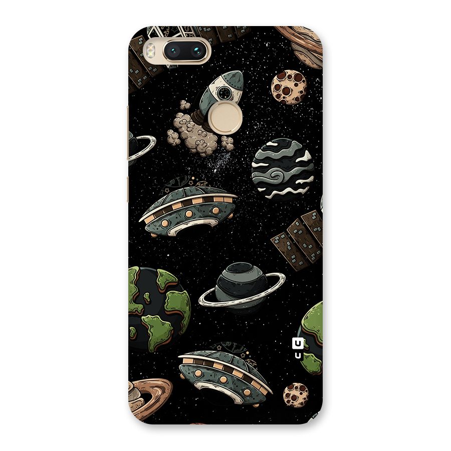 Cosmos Night Sky Anime Pattern Back Case for Mi A1