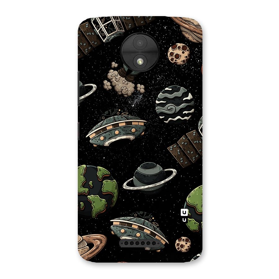 Cosmos Night Sky Anime Pattern Back Case for Moto C