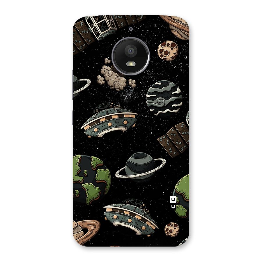 Cosmos Night Sky Anime Pattern Back Case for Moto E4 Plus