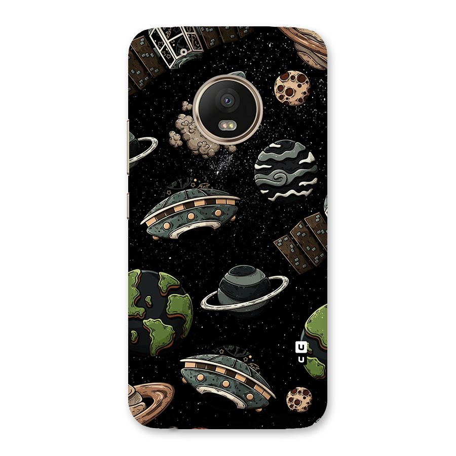 Cosmos Night Sky Anime Pattern Back Case for Moto G5 Plus