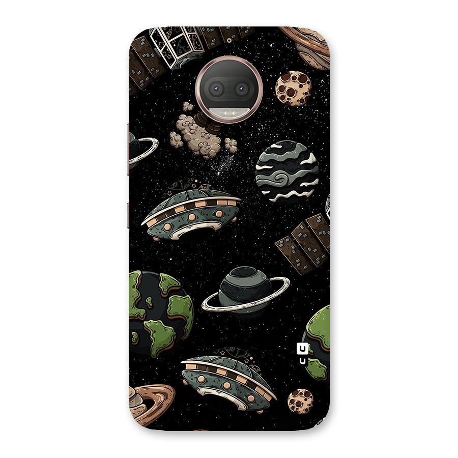 Cosmos Night Sky Anime Pattern Back Case for Moto G5s Plus