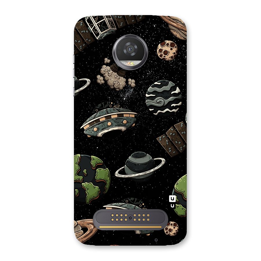 Cosmos Night Sky Anime Pattern Back Case for Moto Z2 Play