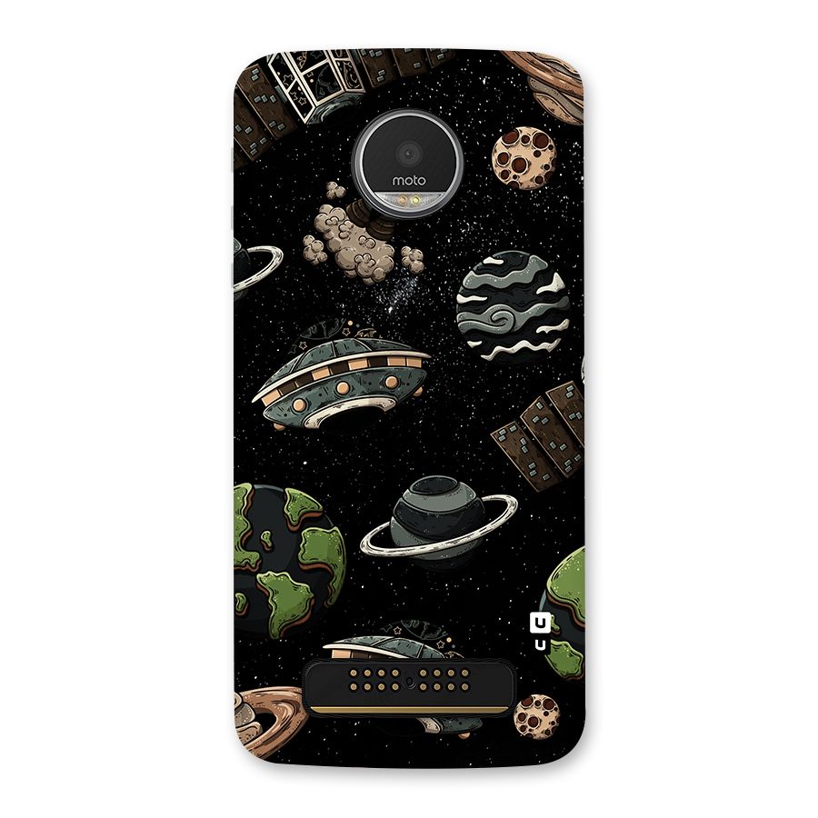 Cosmos Night Sky Anime Pattern Back Case for Moto Z Play