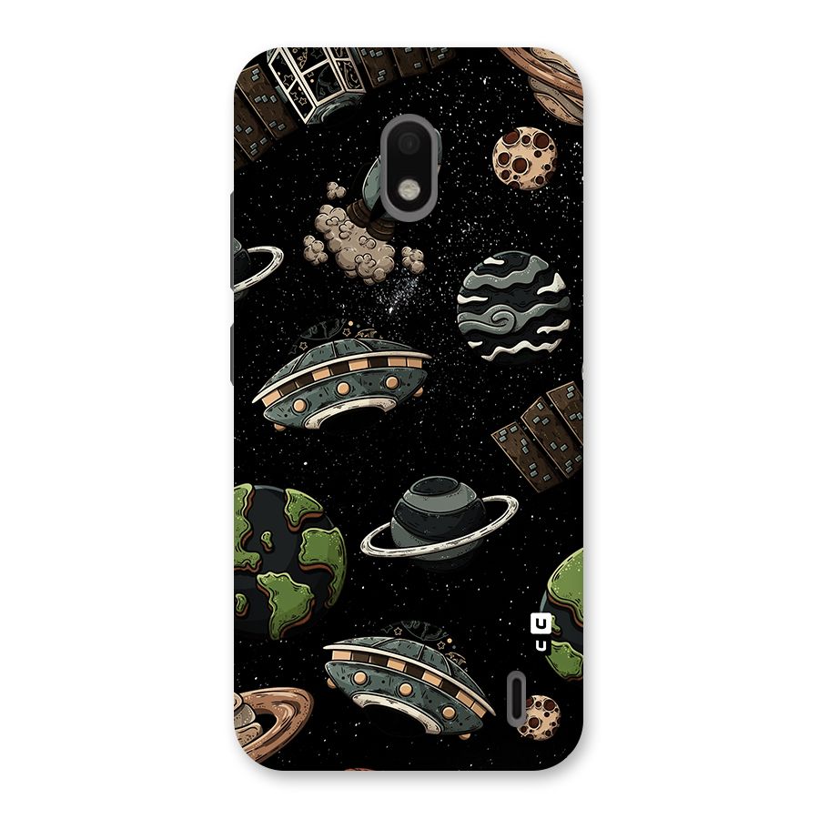 Cosmos Night Sky Anime Pattern Back Case for Nokia 2.2