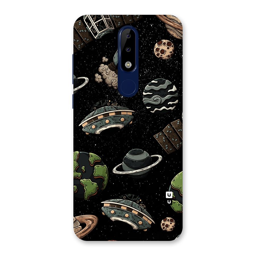 Cosmos Night Sky Anime Pattern Back Case for Nokia 5.1 Plus
