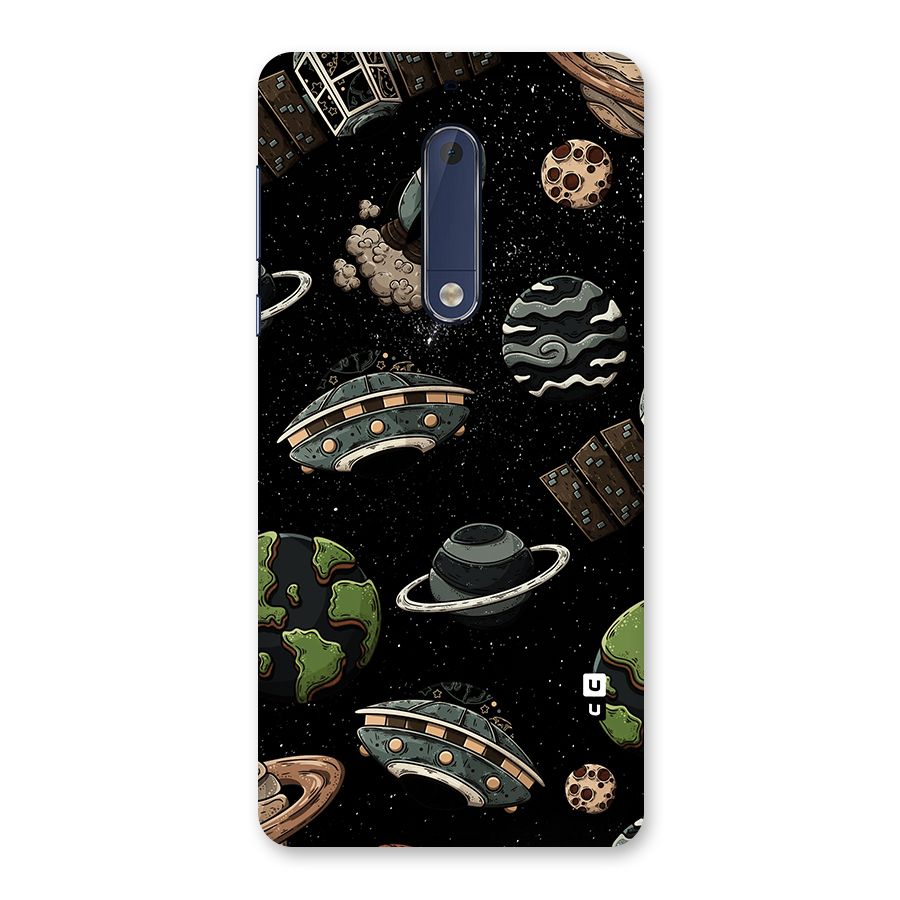 Cosmos Night Sky Anime Pattern Back Case for Nokia 5