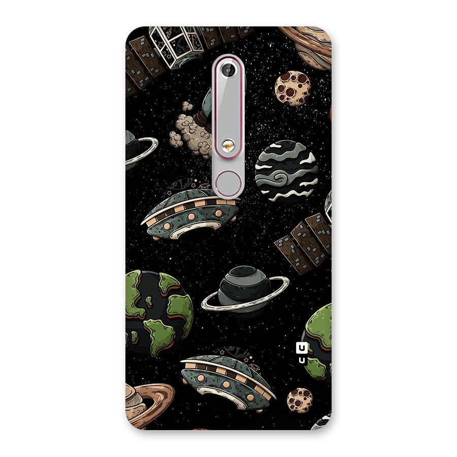 Cosmos Night Sky Anime Pattern Back Case for Nokia 6.1