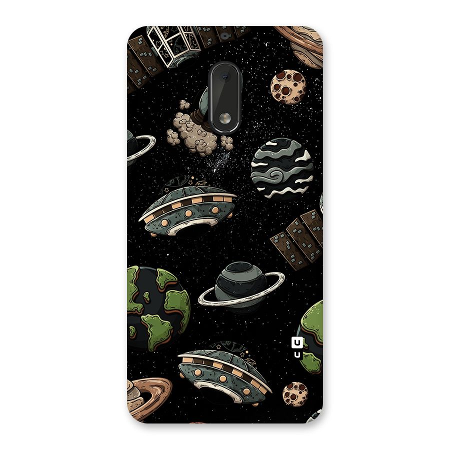 Cosmos Night Sky Anime Pattern Back Case for Nokia 6