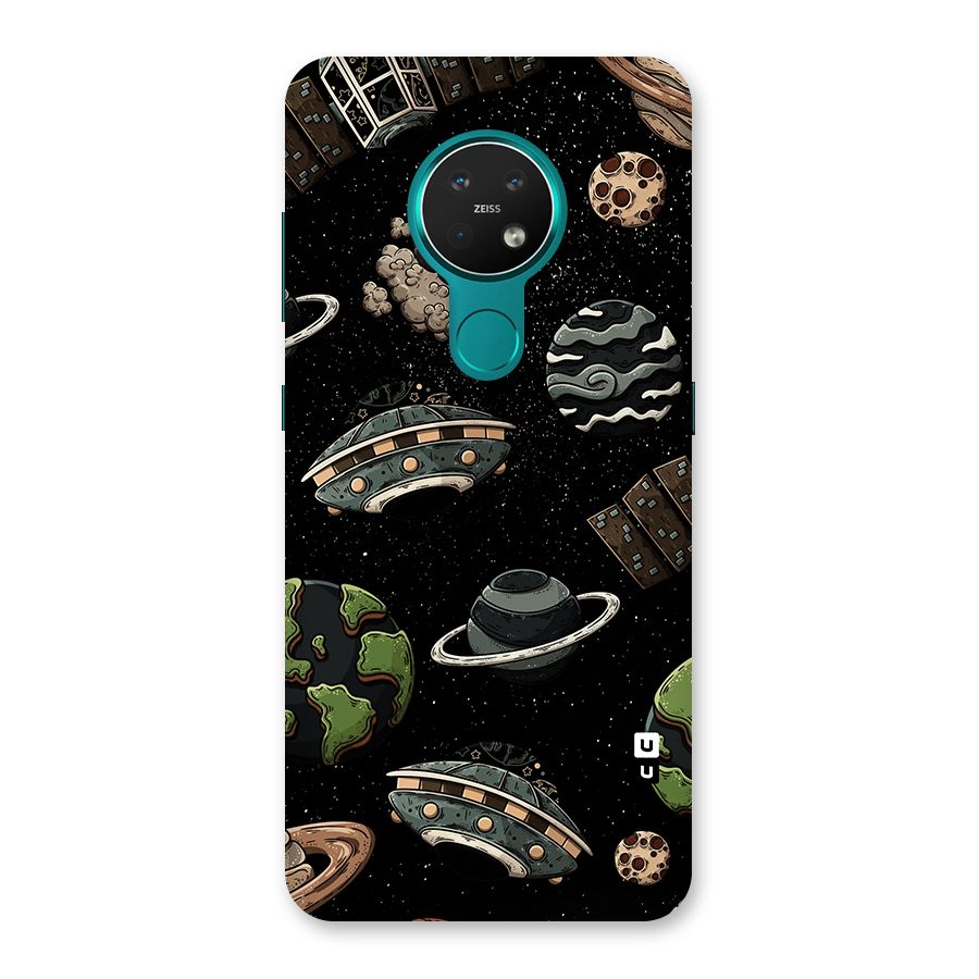 Cosmos Night Sky Anime Pattern Back Case for Nokia 7.2