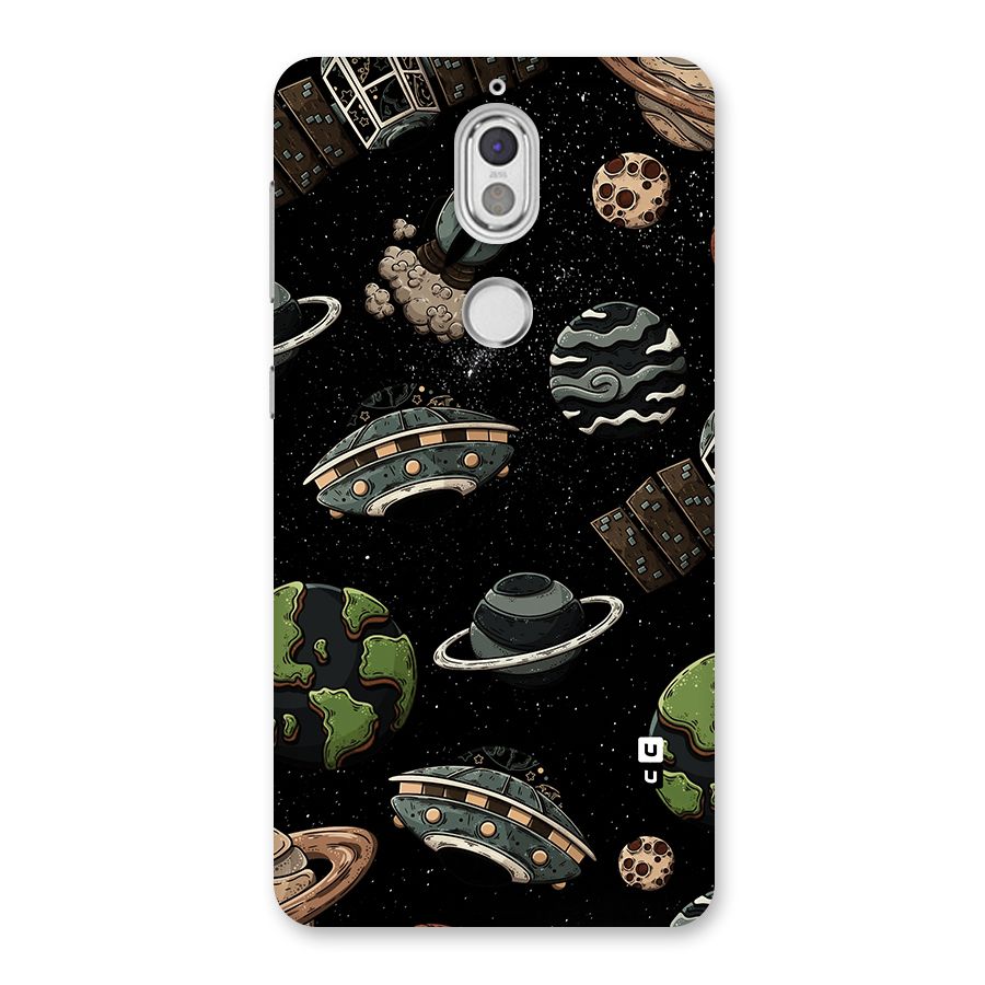 Cosmos Night Sky Anime Pattern Back Case for Nokia 7