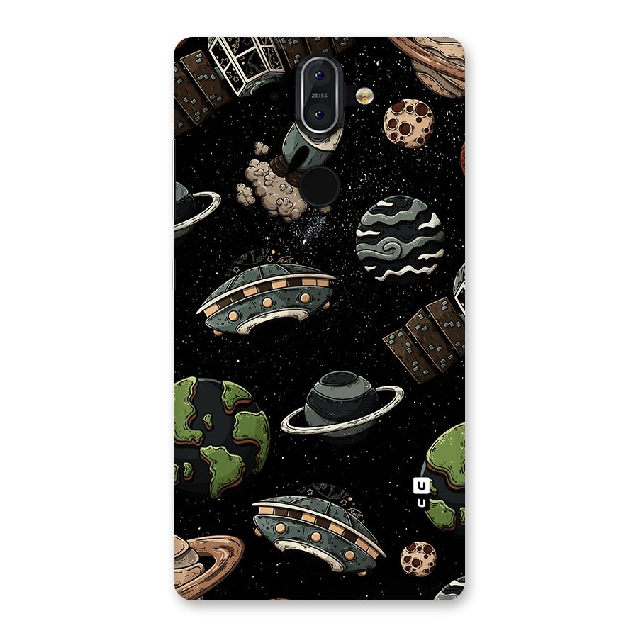 Cosmos Night Sky Anime Pattern Back Case for Nokia 8 Sirocco
