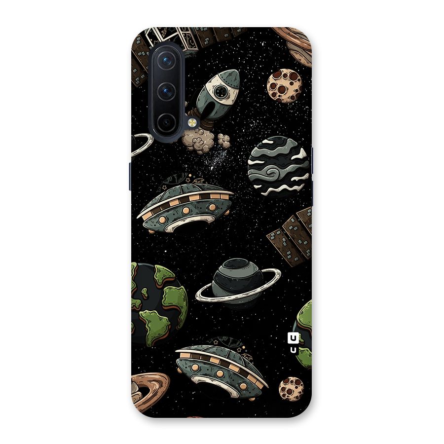 Cosmos Night Sky Anime Pattern Glass Back Case for OnePlus Nord CE 5G