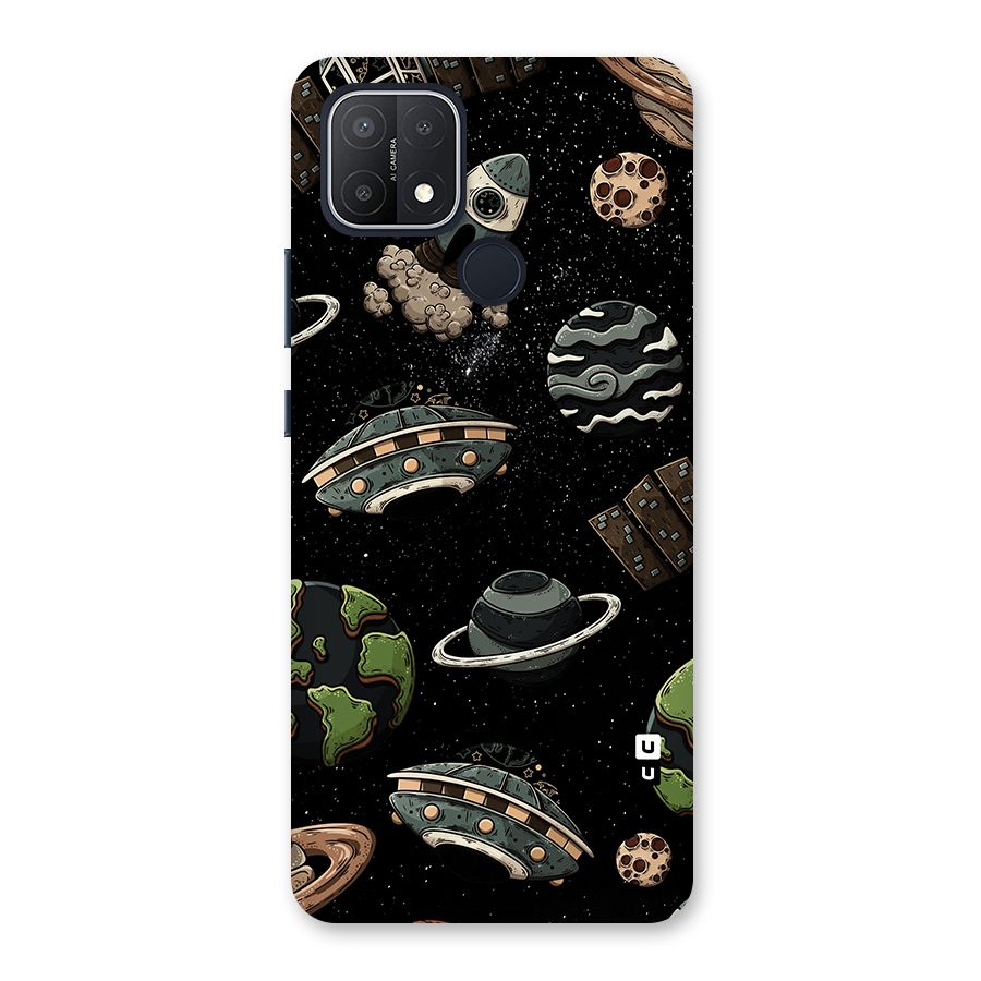 Cosmos Night Sky Anime Pattern Back Case for Oppo A15s