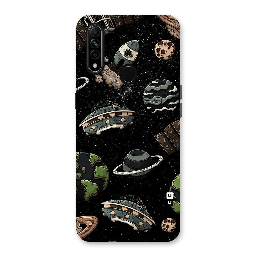 Cosmos Night Sky Anime Pattern Back Case for Oppo A31