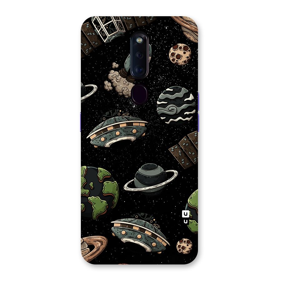 Cosmos Night Sky Anime Pattern Back Case for Oppo F11 Pro