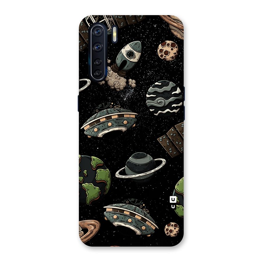 Cosmos Night Sky Anime Pattern Back Case for Oppo F15