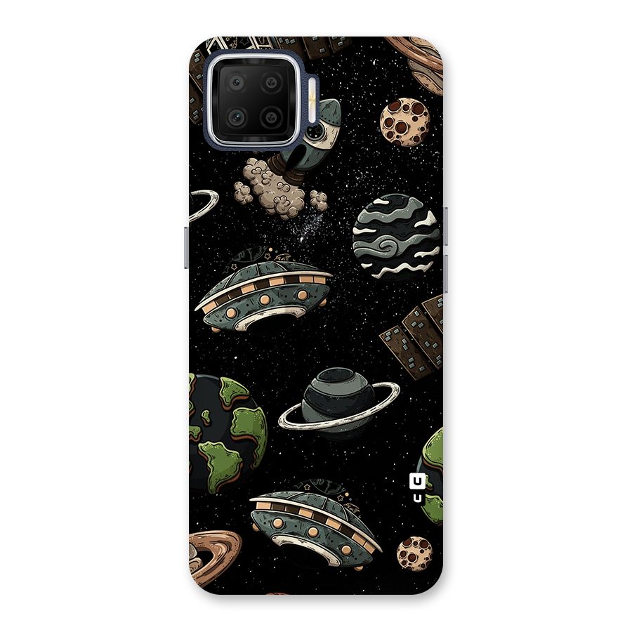 Cosmos Night Sky Anime Pattern Back Case for Oppo F17