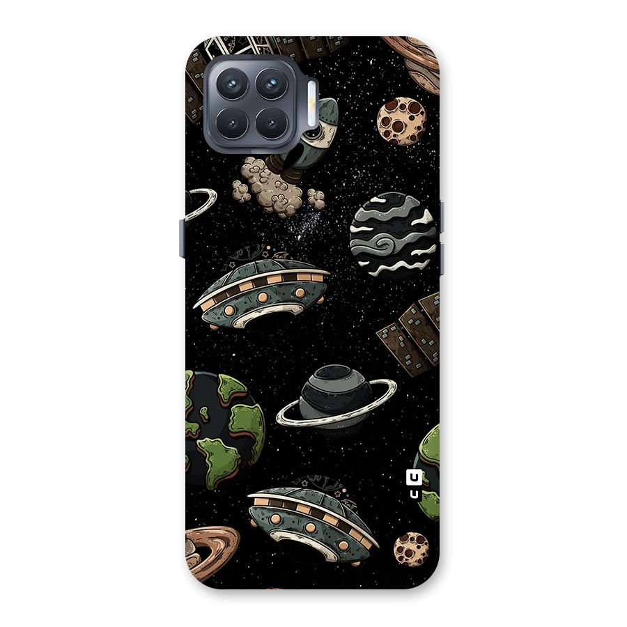 Cosmos Night Sky Anime Pattern Back Case for Oppo F17 Pro