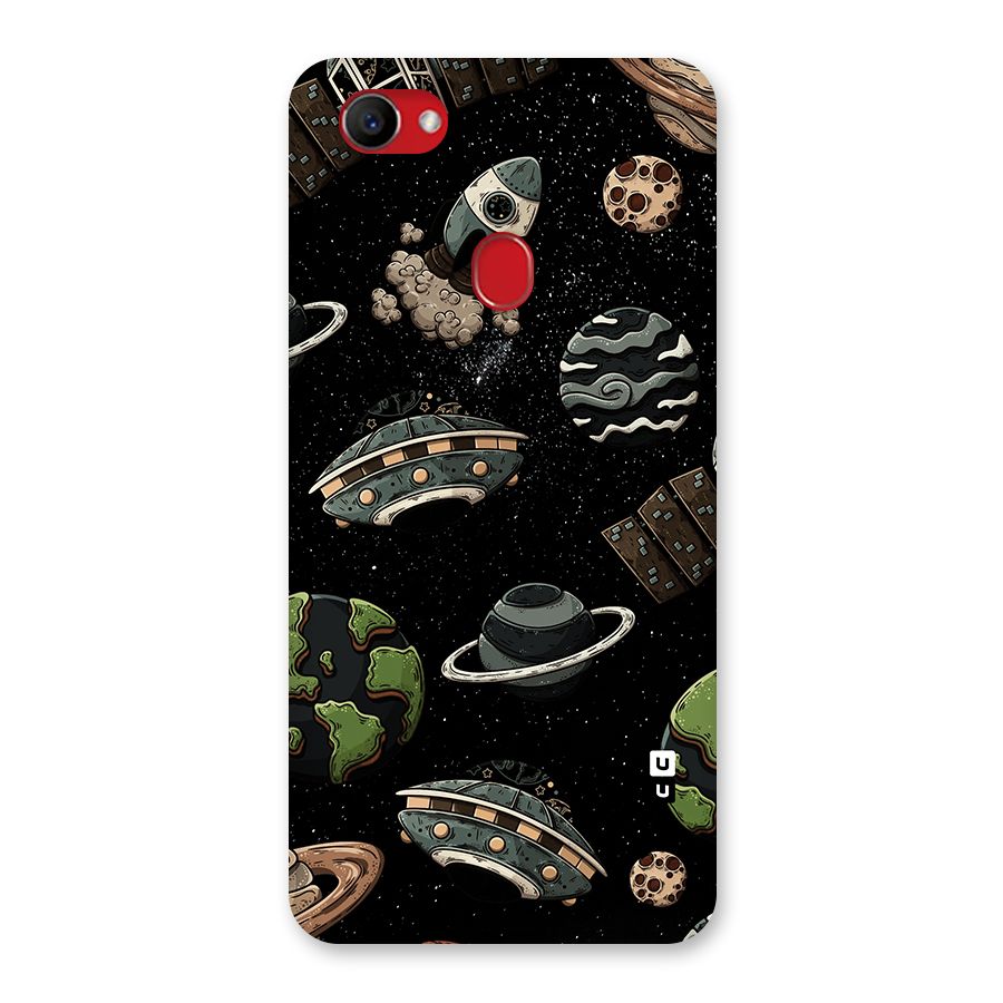 Cosmos Night Sky Anime Pattern Back Case for Oppo F7