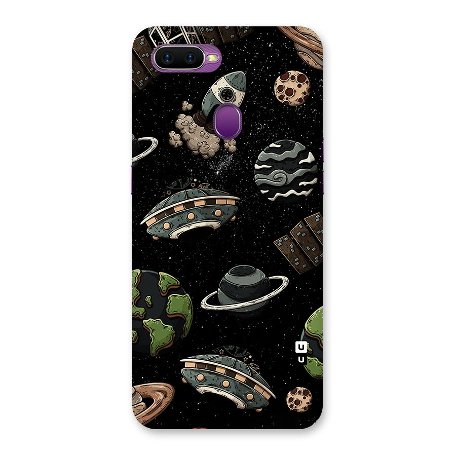 Cosmos Night Sky Anime Pattern Back Case for Oppo F9